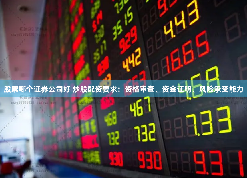 股票哪个证券公司好 炒股配资要求：资格审查、资金证明、风险承受能力